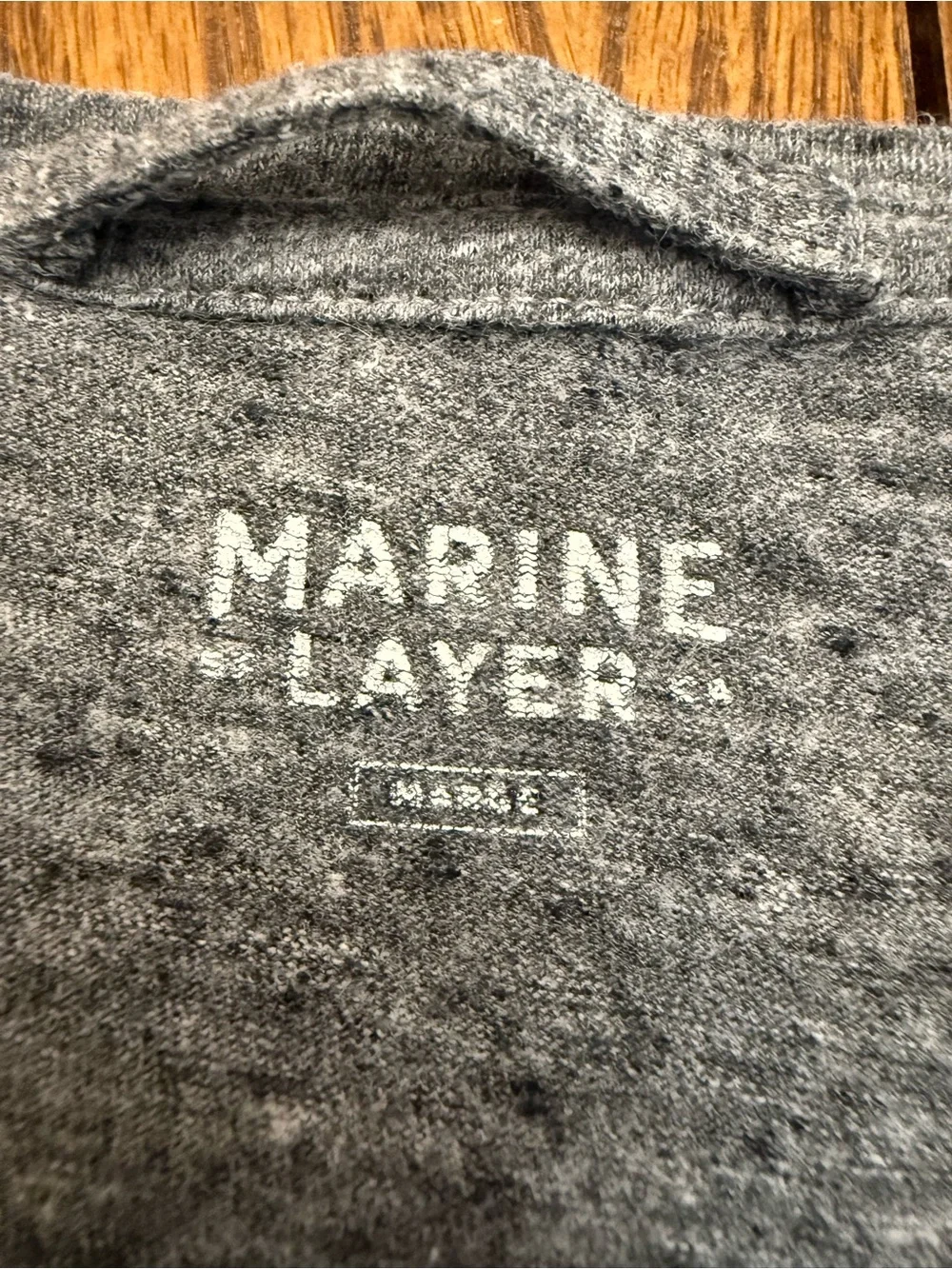 Marine Layer Heather Gray Short-Sleeve Crewneck Tee